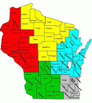 WI PH Regions Map