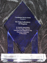 WSLH's Coordinators Service Award